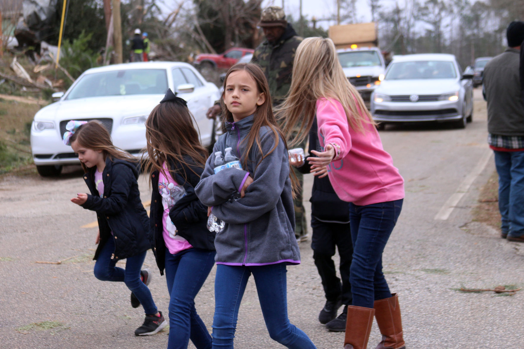 Tornado damage cleanup in Smiths Station